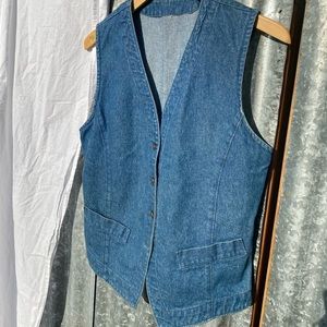Vintage denim vest